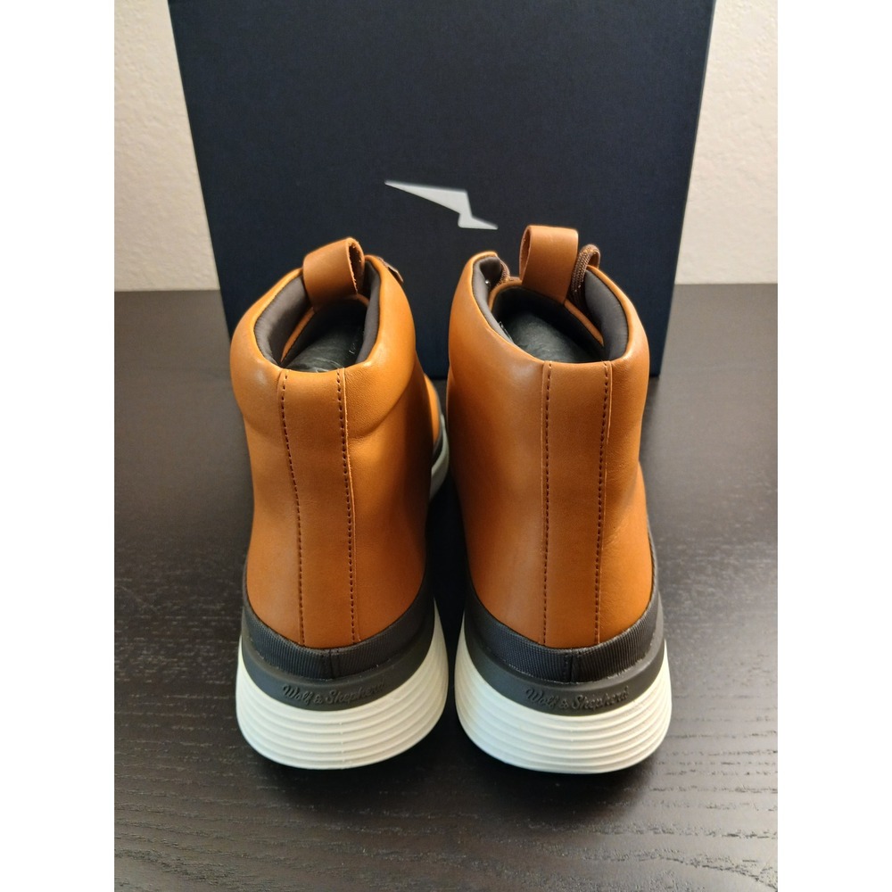 Wolf and Shepherd Crossover Hiker WTZ Honey White Leather Boots Mens 9.5 - Picture 4 of 13